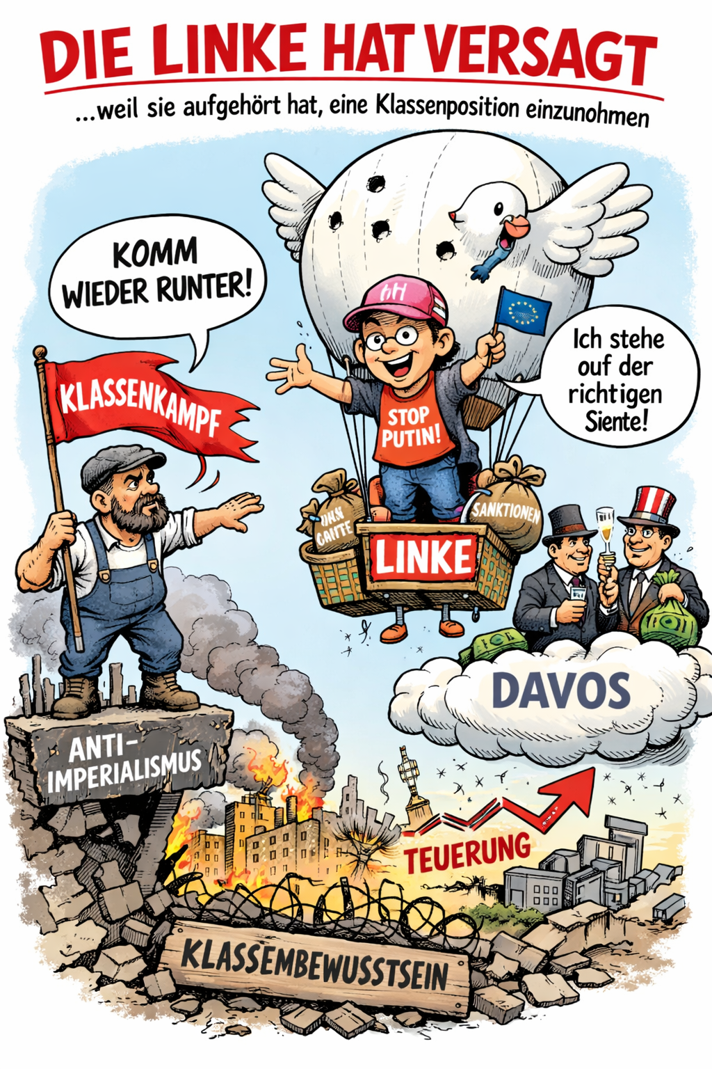 Warum die Linke im Ukraine-Krieg versagt hat