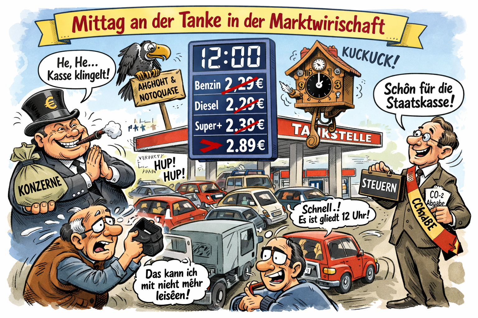 Mittag an der Tanke – oder:
